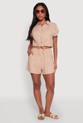 Stylish High Waisted Shorts with Elastic Waist