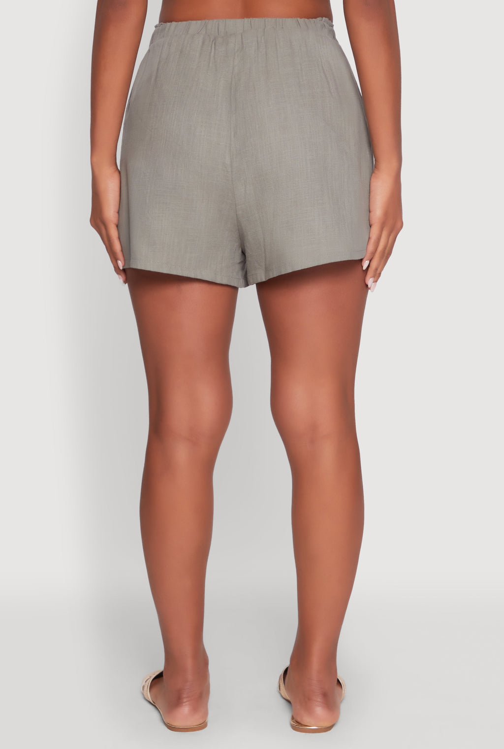 Stylish High Waisted Shorts with Elastic Waist