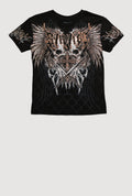 Boys Savage Sword Graphic Crew Neck Tee
