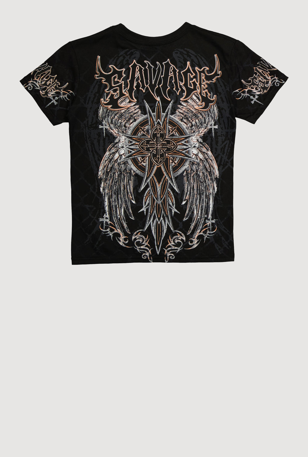 Boys Savage Sword Graphic Crew Neck Tee