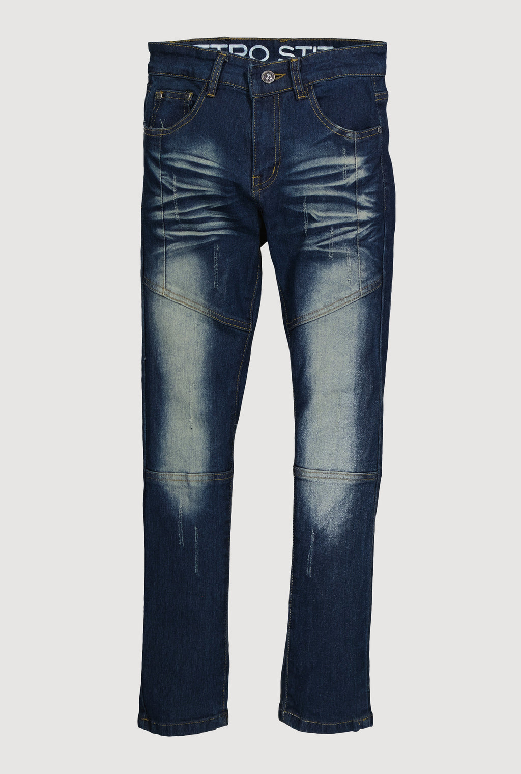 Boys Skinny Leg Stretch Moto Jeans
