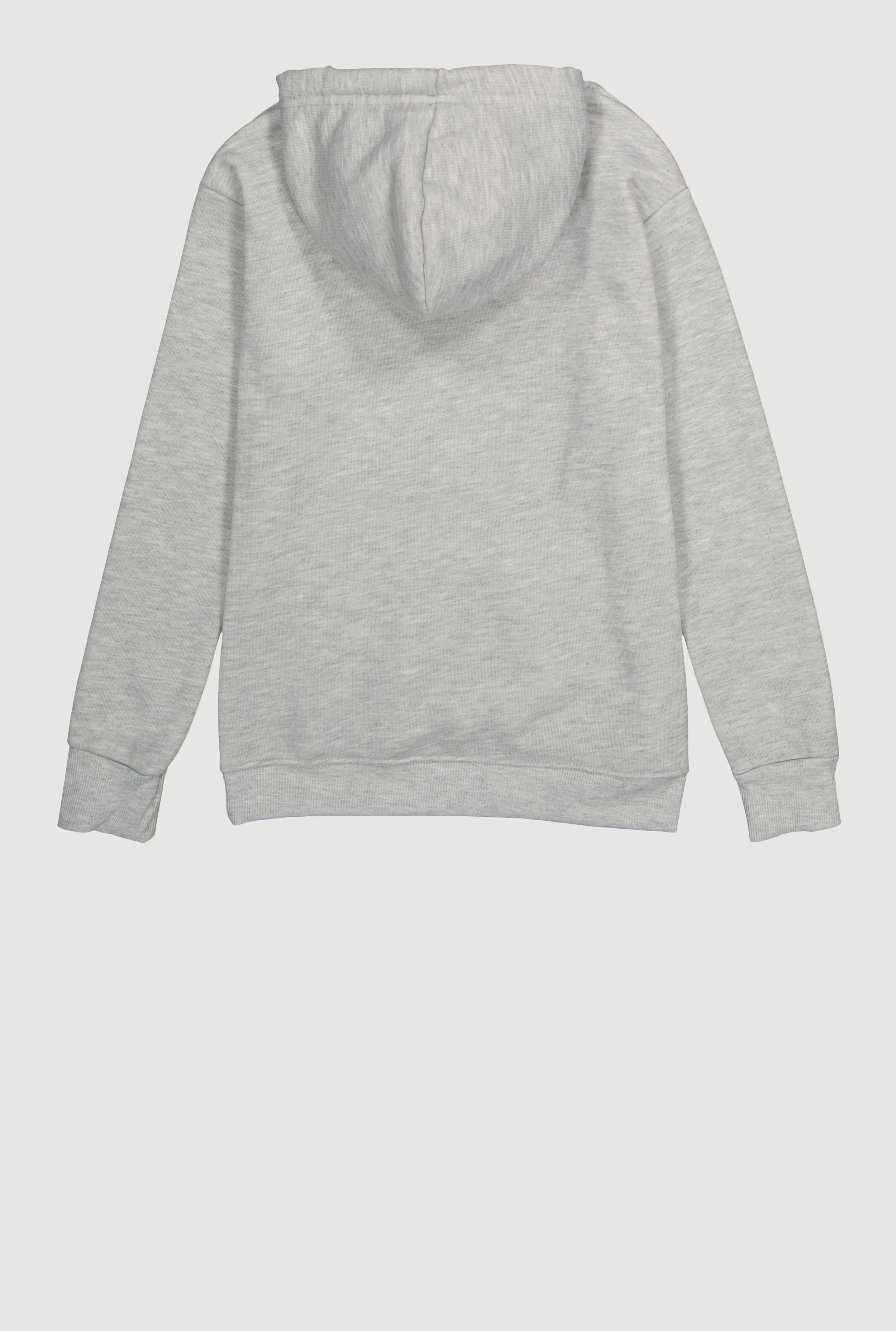 Boys Marled Fleece Lined Kangaroo Pocket Pullover Hoodie