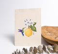Hummingbird and Lemon Fruit Art Print
