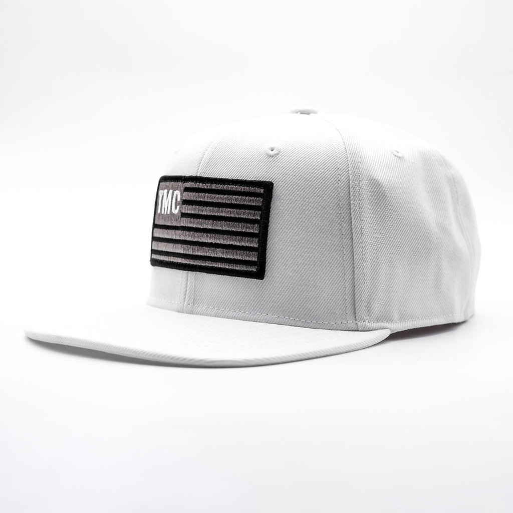 TMC Flag Patch Limited Edition Snapback - White/Black