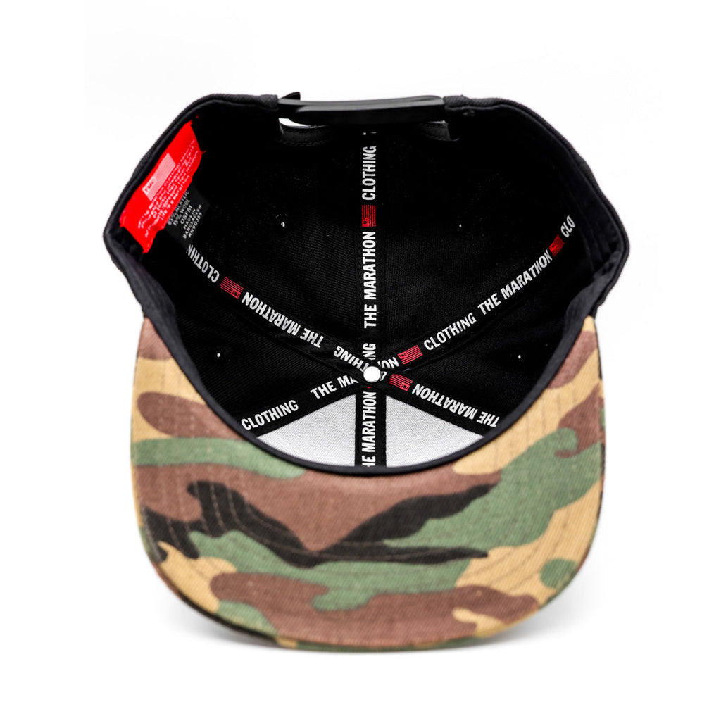 Crenshaw Limited Edition Snapback - Black/Black/Camo