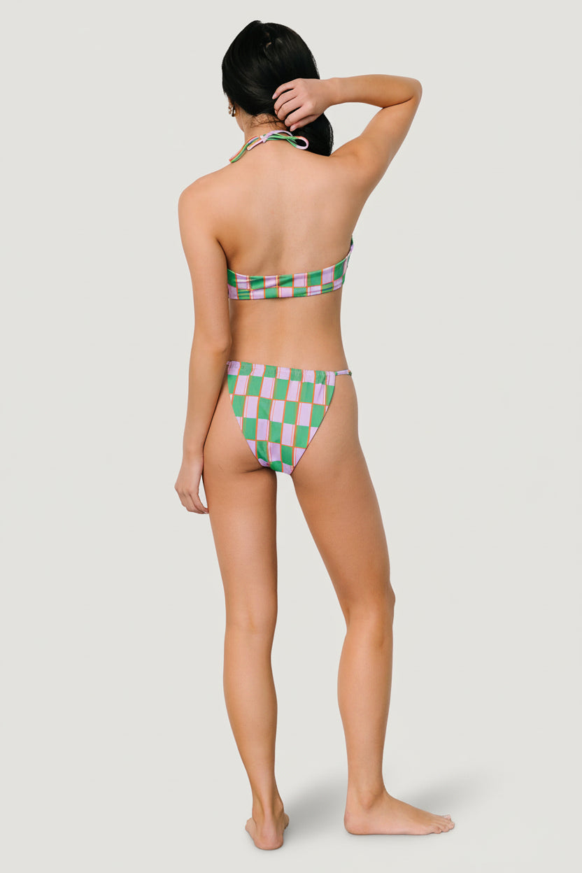 Viridian Bikini Bottom | Lilac + Green
